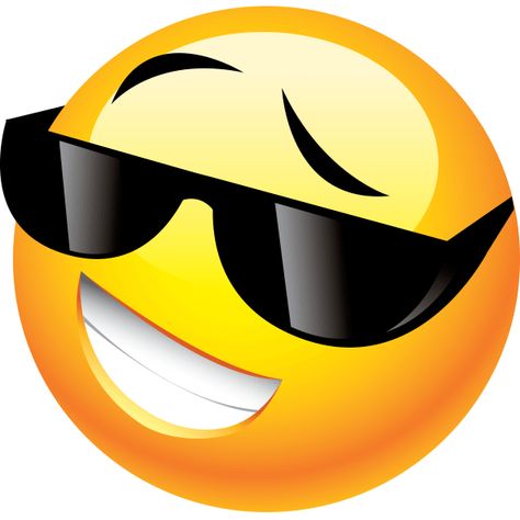 Some smileys are so cool they have to wear shades even at night. Faces Emoji, Smiley Emoticon, Images Emoji, Emoticons Emojis, Emoji Symbols, Funny Emoji Faces, Animated Emoticons, Cool Shades, Funny Emoticons