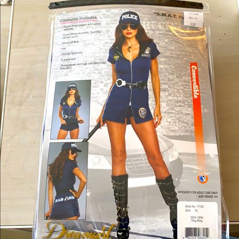 Brand New Costume! Bought Wrong Size. Size Xl. Super Fun For Parties!! Police Halloween, Police Halloween Costumes, Swat Police, Police Costume, Women's Costumes, Halloween Costumes Women, Costumes For Women, Halloween Costume, Halloween Costumes