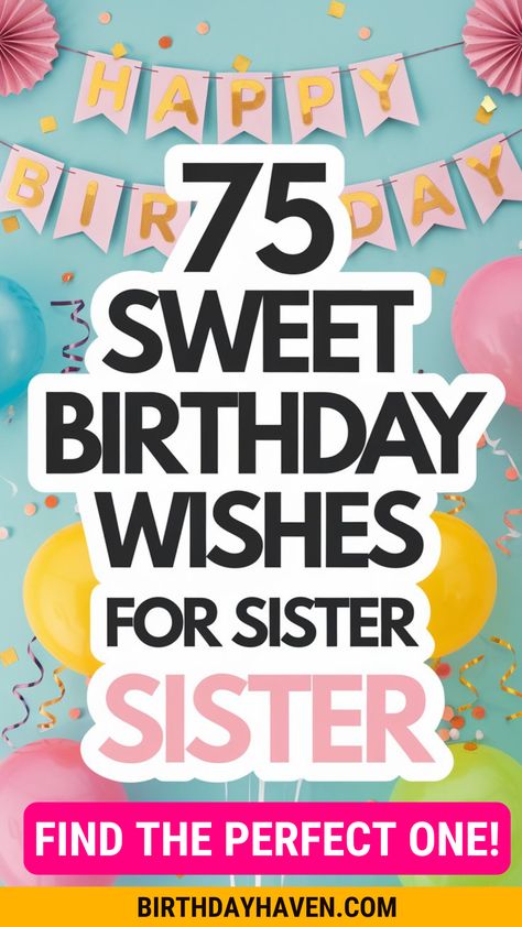 Celebrate your sister’s big day with happy birthday wishes for sister from brother that are filled with love, laughter, and sibling bond! Whether you want to be sweet, funny, or a little teasing, these messages will make her smile. Happy birthday wishes for sister from brother that show how much she means to you—Click Now to See More and save this pin for later! 🎉🎂💖 Happy Birthday Sister Wishes, Birthday Sister Wishes, Heartfelt Birthday Wishes, Birthday Wishes For Sister, Future Inspiration, Birthday Sister, Happy Birthday Sister, Share The Love, Favorite Pins