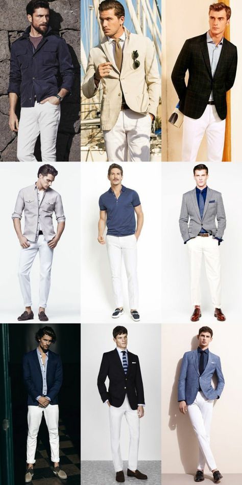 Why You Should Wear White Pants After Labor Day (Other Than Just To Piss Off Old Money) – MANNER White Trousers Outfit Men, White Trousers Men, White Pants Outfit Men, White Trousers Outfit, Mens White Trousers, White Pants Men, Spring Menswear, White Pants Outfit, Mens Fasion