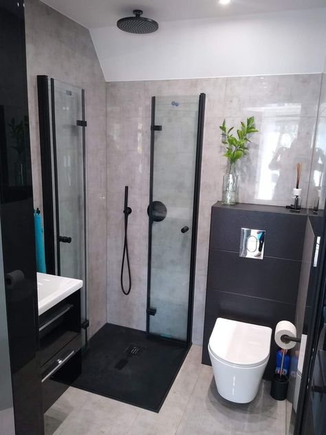 Square Bathroom Ideas Layout, Bathroom Ideas Layout, Small Wet Room, Bathroom Ideas Farmhouse, Decor Small Bathroom, Sofa Bed For Small Spaces, Small Shower Room, Bathroom Redecorating, Bathroom Ideas Decor