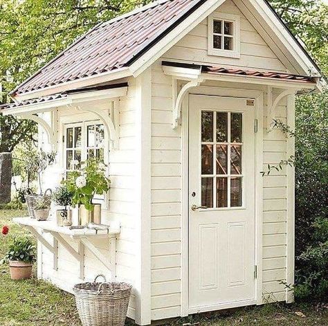 She Shed Plans, She Shed Decor, Wood Shed Plans, Shed Decor, Shed Ideas, Diy Shed Plans, Storage Shed Plans, Shed Plan, Backyard Sheds