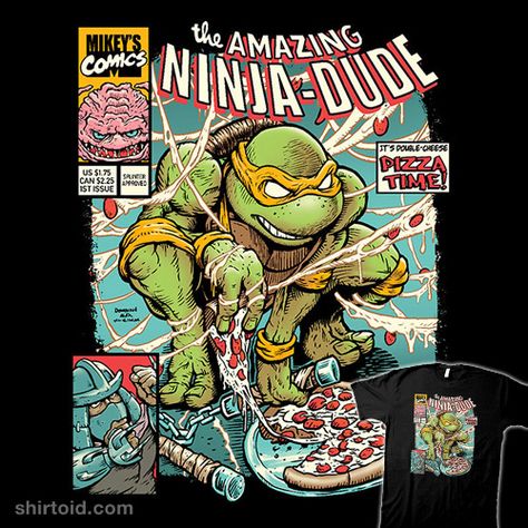 The Amazing Ninja-Dude #bfan #comic #comics #donovanalex #film #michelangelo #movie #pizza #teenagemutantninjaturtles #theamazingspiderman #tmnt #tvshow Boy Genius, Day Of The Shirt, Jimmy Neutron, Family Activity, Men's Apparel, Metal Box, Teenage Mutant Ninja Turtles, Teenage Mutant, Teenage Mutant Ninja