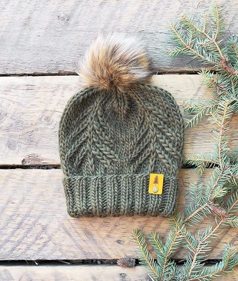 Cable Knit Hat Pattern, Mittens Knit, Mitten Pattern, Knit Hat Pattern, Knit Beanie Pattern, Knitted Mittens Pattern, Crochet Knit Hat, Cable Knit Hat, The Pines