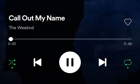 Spotify Widgets, Weeknd Spotify, Spotify Header, Spotify Widget, Call Out My Name, Fav Music, The Weeknd, Shut Up, My Name