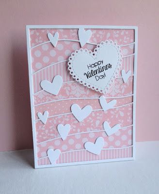 Pink Valentine Stampin Up Valentine Cards, Valentine Heart Card, Valentines Day Cards Handmade, Anniversary Cards Handmade, Valentine Love Cards, Valentine Cards Handmade, Handmade Valentine, Pink Valentines, Valentine Cards