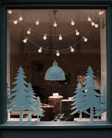 Kitchen Window Treatments Diy, Diy Christmas Window, Christmas Window Decoration, Diy Window Treatments, Christmas Window Display, Christmas Window Decorations, Classy Christmas, Diy Christmas Decorations, Diy Window