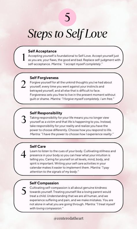 Self Love Steps, Steps For Self Love, Psychology Of Self Love, Self Love And Forgiveness, How To Start Love Yourself, Importance Of Self Love, How To Love Yourself First Aesthetic, How To Develop Self Love, Self Love Exercises Ideas