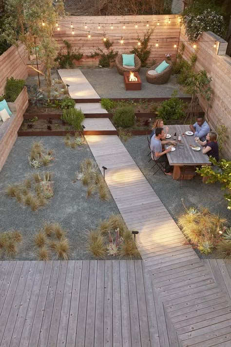 Modern family home is an urban oasis in San Francisco Urban Garden Design, Urban Backyard, Modern Garden Design, Ideas Backyard, Amazing Diy, Roof Garden, Garden Cottage, Back Garden, Ideas For