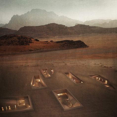 Underground Building, Valley Of The Moon, Desert Resort, Me Design, Wadi Rum, Design Magazine, School Architecture, Sunset Views, Turin