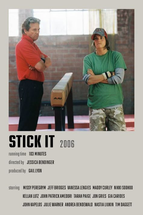 Stick It Movie Poster Stick It Movie Poster, Stick It Movie, It Movie Poster, Bri Core, Haley Graham, Oc Doodles, Vanessa Lengies, It Movie, Erin Gray