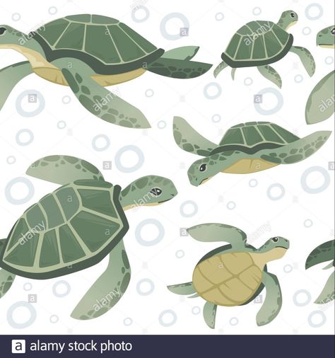 Sea Turtle Cartoon, Turtle Cartoon, Cute Animal Design, Ocean Turtle, Project Theme, Cartoon Turtle, Turtle Drawing, Business Card Texture, Green Sea Turtle