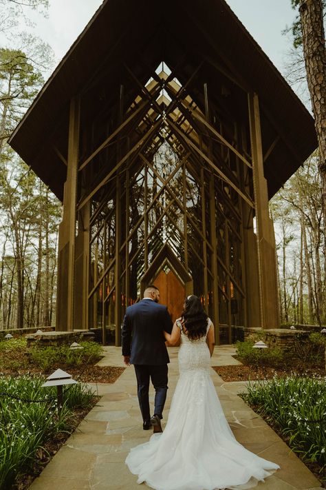 Getting Married at Anthony Chapel in Hot Springs, Arkansas — From the Fountain Anthony Chapel Arkansas, Arkansas Wedding Chapel, Garvan Woodland Gardens, Anthony Chapel, Woodland Gardens, Hot Springs Arkansas, Arkansas Wedding, Lgbtq Wedding, Outdoor Reception