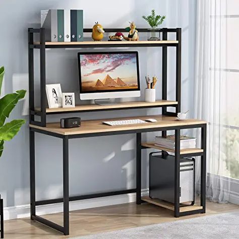 Ikea Computer Desk, Office Desk With Hutch, Cpu Stand, Multifunctional Desk, Computer Desk With Storage, Large Computer Desk, Computer Desk With Shelves, Desk With Hutch, Computer Desk With Hutch