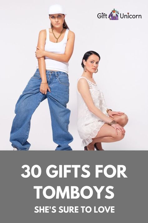 If you’re shopping for a young girl who isn’t a fan of more traditionally feminine interests, you may be wondering what to get her.Thankfully, you’ve come to the right place as we’ve compiled a substantial list of gifts that will excite the tomboy in your life. Below, we’ll explore 35 of the best gifts that any tomboy will be sure to love! Tomboy Gift Ideas, Tomboy Gifts, Gifts For Tomboys, Gifts For Tomboy, Masculine Girl, Masc Girl, Tomboy Girls, Gifts For Young Women, Boyish Girl