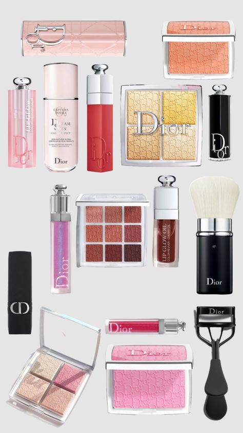 Dior Girl, Makeup Order, Cosmetics Products, Makeup Beginners, Cute Makeup Looks, Makeup Needs, Dior Makeup, Sticker Designs, Dior Addict