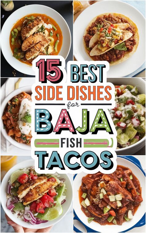 🌮🐟 Discover the perfect side dishes to serve with your Baja fish tacos! #tacotuesday #yum #foodie What Goes With Fish Tacos, Side For Fish Tacos, Fish Tacos Sides Dishes, Fish Tacos Sides, Fish Taco Sides, Taco Sides, Side For Fish, Sides For Fish Tacos, Tacos Sides