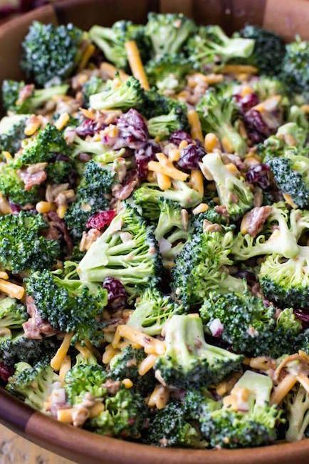 Broccoli Salad - Best Easter Side Dish Recipes Easter Side Dishes Recipes, Easy Broccoli Salad, Sugar Spun Run, Broccoli Salad Bacon, Easter Side Dishes, Broccoli Salad Recipe, Easter Dinner Recipes, Side Dishes Recipes, Broccoli Salad