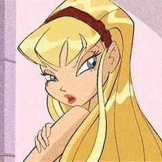 Blonde Hair Cartoon, Stella Winx, Klub Winx, Clubbing Aesthetic, Cartoon Profile Pictures, Cartoon Memes, Long Blonde, Cartoon Profile, Cartoon Icons