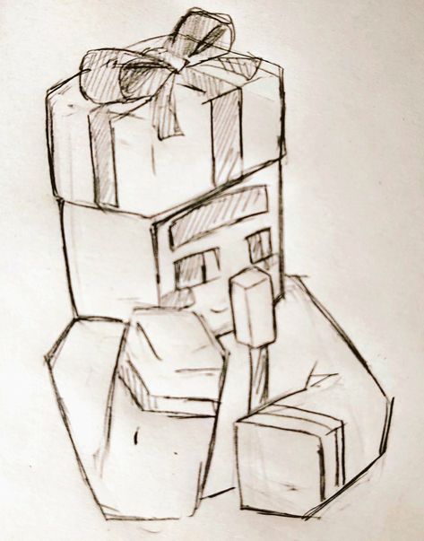 Miniature Sketches, Easy Manga Drawings, Minecraft Sketch, Minecraft E, Minecraft Fanart, Minecraft Blocks, Minecraft Drawings, Minecraft Steve, Minecraft Wallpaper