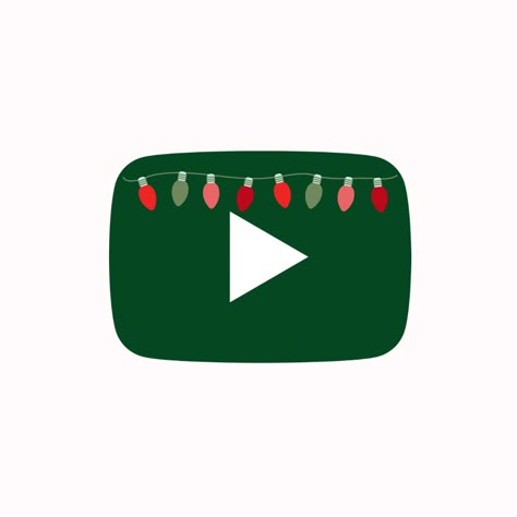 Christmas Youtube Logo, Christmas App Icons Youtube, Youtube Christmas Icon, Christmas Youtube Icon, Christmas App Covers, Holiday Widgets, Christmas Photos App Icon, Christmas Widgets, Icon Pictures