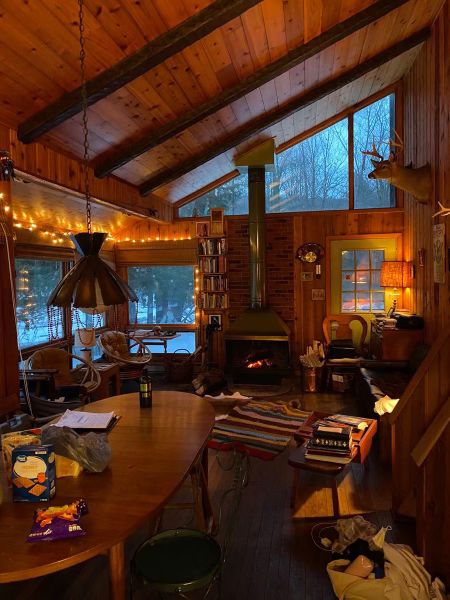 Cabin Living Room, Cabin Aesthetic, Cabin Interiors, Cabin Living, Cabins And Cottages, Cabin Life, Dream House Interior, House Room, House Goals