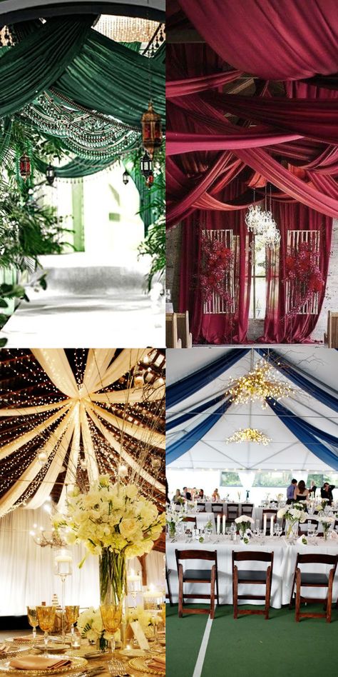 Ceiling Drapes, Ceiling Draping, Event Space, Wedding Decoration, Corporate Events, Wedding Blog, Wedding Venue, Focal Point, Wedding Venues