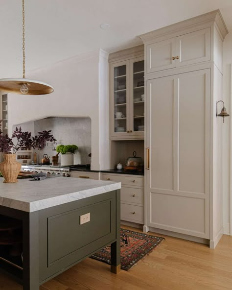 The Final Reveal of Our Modern Colonial Kitchen Chris Loves Julia Kitchen, Modern Colonial Kitchen, Subzero Refrigerator, Modern Traditional Home, Colonial Kitchen, Kitchen Measurements, Modern Colonial, Chris Loves Julia, Timeless Kitchen