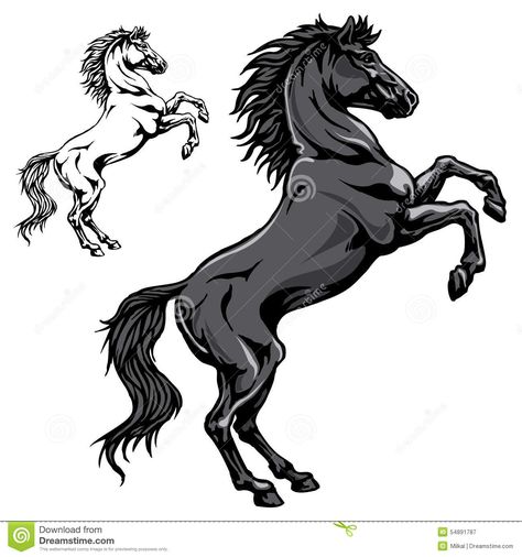 Black horse. Illustration of standing on back legs horse in black and outline #Sponsored , #ADVERTISEMENT, #sponsored, #horse, #black, #outline, #Illustration Legs Drawing, Drawing Stand, Simple Wall Paintings, Horse Stencil, Lower Leg Tattoos, Drawing Legs, Painted Horses, Horse Sketch, Big Wall Art