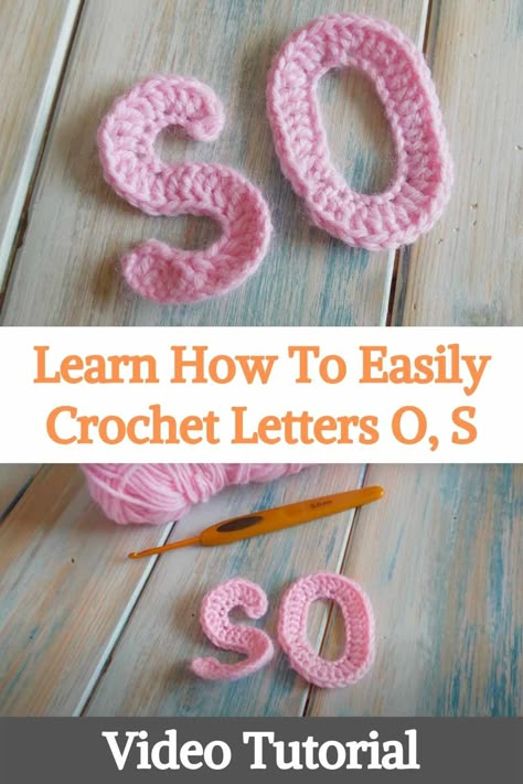 Crochet Letter Applique, Crochet Lower Case Letters Free Pattern, Crochet Letters On Sweater, Crochet Letters Pattern Free, Crochet Alphabet Letters, Crochet Letters Pattern, Crochet Projects For Home, Giant Crochet, Applique Patterns Free