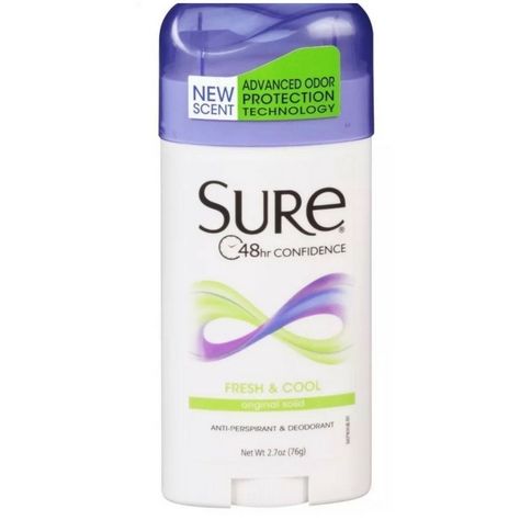 Sure Anti-Perspirant Deodorant Original Solid Fresh and Cool Scent 2.70 oz (Pack of 6) *** Learn more by visiting the image link. (This is an affiliate link) Deodorant For Women, Anti Perspirant, Antiperspirant Deodorant, Clean Scents, Body Odor, Antiperspirant, Active Ingredient, Deodorant, Beauty And Personal Care