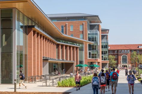 Campus Building Architecture, Clemson Campus, Marble Building, Campus Aesthetic, School Building Design, College Architecture, University Dorms, Campus Design, Multifamily Housing