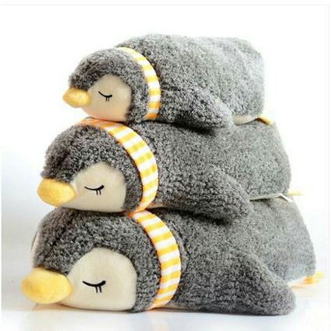 Penguin Pillow, Pillow Doll, Plush Penguin, Penguin Plush, Stuff Animals, Soft Stuffed Animals, Spirit Animals, Soft Toy Animals, Baby Penguins