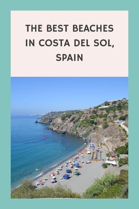 Ready for sun, sand, and sea? This Costa del Sol beach guide will show you the top spots for a dreamy day by the water! #SunSandSea #spanishbeaches #spain Costa Del Sol Spain, Perfect Beach Day, Underwater Caves, Europe Holidays, Travel In Europe, Sand And Sea, Travel Plan, Visit Europe, Most Beautiful Beaches