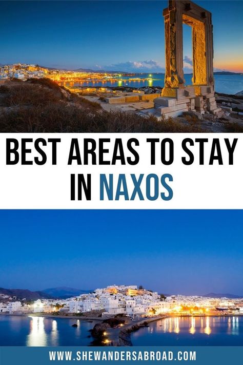 Wondering where to stay in Naxos, Greece? Here are the top 6 best areas to stay in Naxos, Greece with useful information and pros and cons for each area! | Naxos travel tips | Greece travel tips | Where to stay in Naxos | Naxos Greece honeymoon | Naxos honeymoon hotels | Naxos villas | Naxos hotels with private pool | Best places to stay in Naxos for couples | Luxury hotels in Naxos | Naxos travel tips | Naxos on a budget | Naxos boutique hotel | Naxos resorts | Best resorts in Naxos Greece Travel Tips, Naxos Greece, Greece Honeymoon, Honeymoon Hotels, Visiting Greece, Useful Information, Island Getaway, Best Resorts, Island Vacation