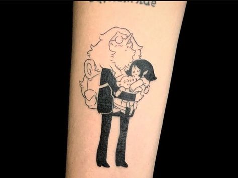 Ice King Tattoo, Time Tattoo Ideas, Adventure Time Tattoo, King Tattoo, Marceline The Vampire Queen, King Tattoos, Fusion Ink, Ice King, Minimal Tattoo