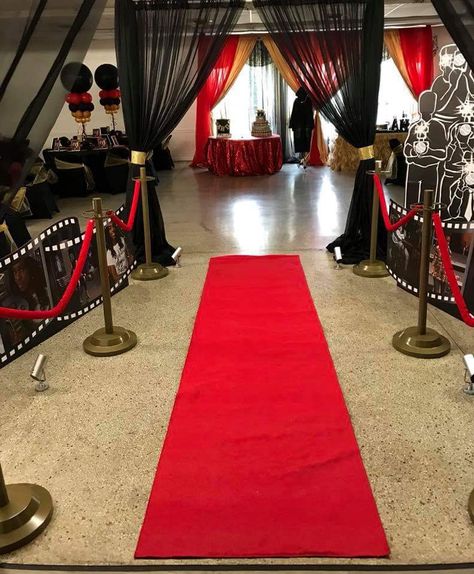 Hollywood Glam Prom, Hollywood Theme Party Decorations, Prom Red Carpet, Hollywood Party Theme, Hollywood Theme, Hollywood Party, 30th Birthday Party, 30th Birthday Parties, Hollywood Glam