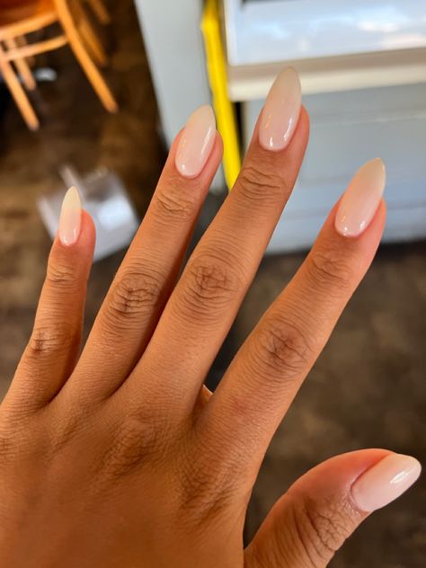 Japanese Hard Gel #trending #milkynails #japanesegel #gelnails #trendingnails #nails #whitenails #almondnails Japanese Hard Gel Nails, Hard Gel Nails Natural, Japanese Manicure, Natural Nails Manicure, Hard Gel Nails, Milky Nails, Solid Color Nails, Gel Overlay, Subtle Nails