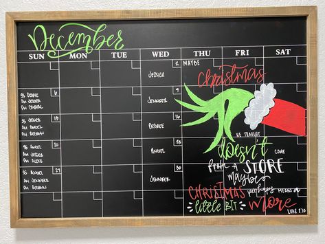 Christmas Whiteboard Calendar Ideas, Chalkboard Calendar December, Chalk Art Christmas Diy Chalkboard, December Calendar Chalkboard, December Chalk Calendar, December Whiteboard Calendar, December Dry Erase Calendar Ideas, November Dry Erase Calendar Ideas, December Chalkboard Calendar Ideas