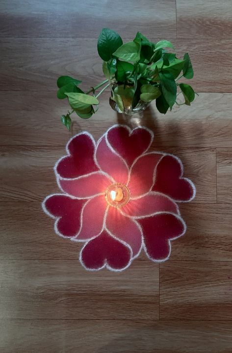 Small Rangoli Design For Daily Flowers, Rangoli Small Easy, Small Free Hand Rangoli, Swastik Rangoli, Lotus Rangoli, Easy Rangoli Designs Videos, Very Easy Rangoli Designs, Lotus Flower Mandala, Rangoli Designs Photos