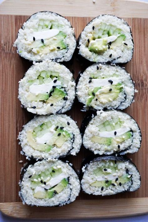 keto sushi vertical final Keto Sushi, Sushi Recipe, Cucumber Avocado, Keto Lunch Ideas, Avocado Cream, Keto Vegan, Keto Pancakes, Low Carb Diets, Vegetarian Keto