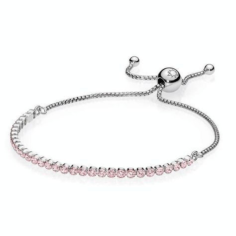 Pulsera Pandora Plata Hilo Luminoso Rosa 590524PCZ-2 Outfits Street Styles, Girly Bracelets, Pandora Jewelry Charms, Vampires And Werewolves, Bracelet Pandora, Jewelry Drawing, A Bracelet, Fabulous Jewelry, Pandora Bracelets