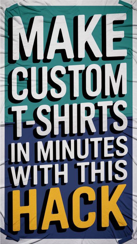 Want to personalize your wardrobe? This easy DIY tutorial shows you how to create custom t-shirts at home. Learn how to use everyday items like mailing labels and computer paper to transfer your favorite designs onto fabric. Follow along as we guide you through the entire process, from design to ironing. Design To Print On T Shirt, T Shirt Writing Ideas, Homemade Tshirts Designs, How To Design Shirts On Canva, Silhouette Tshirt Design, Diy Tee Shirt Ideas Iron On, Easy Tshirt Design, Heat Press Ideas Projects, Decorating T Shirts Ideas Diy