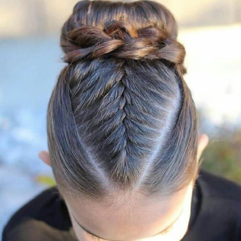 Gymnastics Meet Hair, Ballet Hairstyles, Competition Hair, Fishtail Braids, Gymnastics Hair, Dance Hairstyles, Stylish Haircuts, Girl Haircuts, Braid Hairstyles