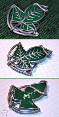 Mallorn Leaf, Pin Diy, Geek Diy, Geeky Craft, Mini Altar, Nerd Crafts, Geek Crafts, Handmade Pins, Cosplay Diy