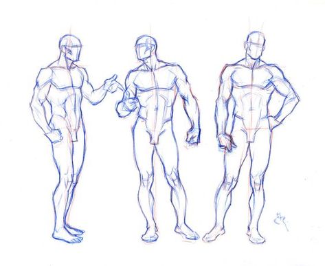 Character Design Collection: Male Anatomy - Daily Art Male Body Drawing, Male Figure Drawing, Human Sketch, Modeling Poses, Human Figure Drawing, Anatomy Sketches, Different Poses, Anatomy Poses, Arm Tattoos