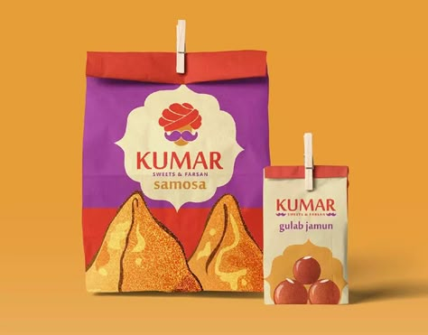 Indian Food Branding Projects | Photos, videos, logos, illustrations and branding on Behance Indian Snacks Illustration, Indian Snacks Packaging, Indian Food Packaging Design, Indian Branding Design, Indian Food Branding, Indian Packaging Design, Namkeen Packaging Design, Indian Food Packaging, Indian Food Logo