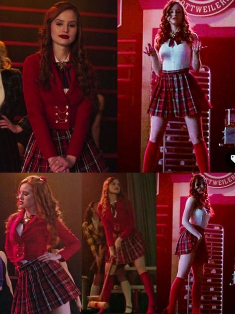 Cheryl Blossom Costume, Cheryl Riverdale Outfits, Cheryl Outfits Riverdale, Riverdale Outfits Cheryl, Cherly Riverdale Outfits, Heather Chandler Outfit, Cheryl Blossom Outfits, Veronica Lodge Outfits, Blossom Costumes