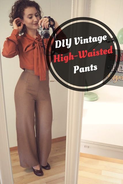 The Vintage Pattern Files: Free 1950s Sewing Pattern - High Waisted Trousers Diy Clothes Patterns, Sewing Patterns Free Women, 1950s Sewing Patterns, Trendy Sewing Patterns, Sewing Pants, Sewing Projects Clothes, Sewing Clothes Women, Trendy Sewing, Sewing Tutorials Free