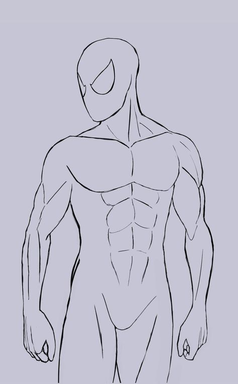 Spiderman Perspective Drawing, Spiderman Body Base, Spiderman Oc Art Base, Sketsa Spiderman, Easy Superhero Drawings, Spider Man Reference Poses, Superhero Drawing Reference, Super Hero Poses Reference, Spiderman Oc Base